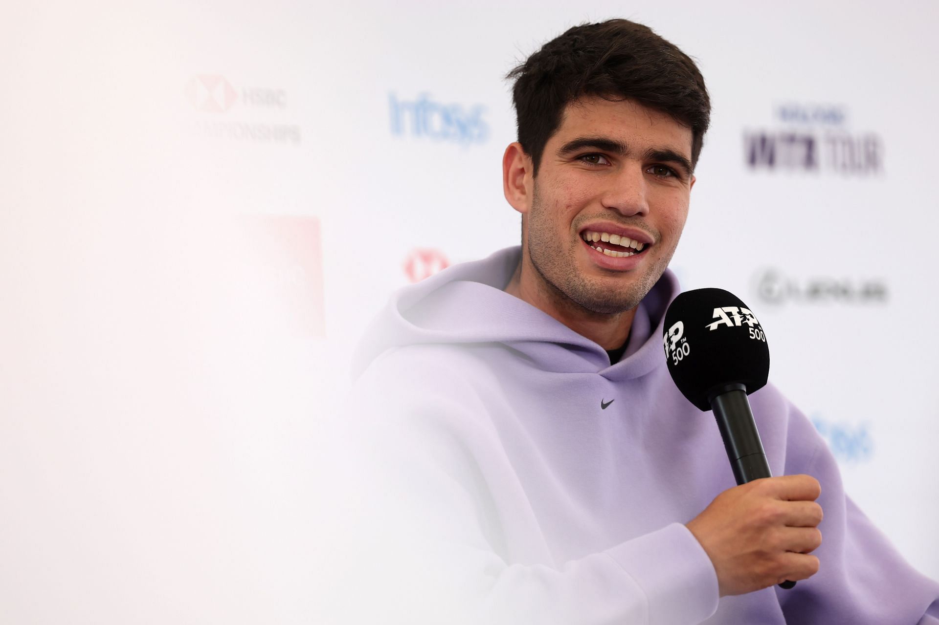Carlos Alcaraz at the HSBC Championships - Image Source: Getty